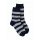 Ponožky z biobavlny, modrá - šedá