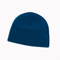 Zimní čepice, bio vlněný flees, modrá
